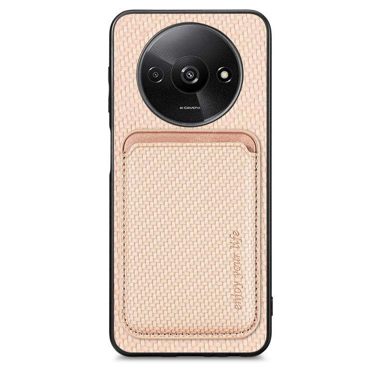 Carbon Fiber Leather Card Magnetic Phone Case