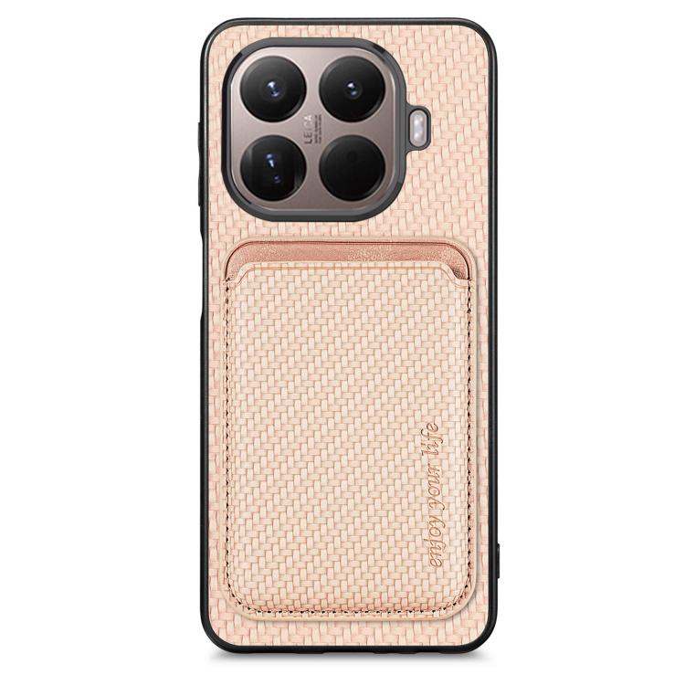 Carbon Fiber Leather Card Magnetic Phone Case