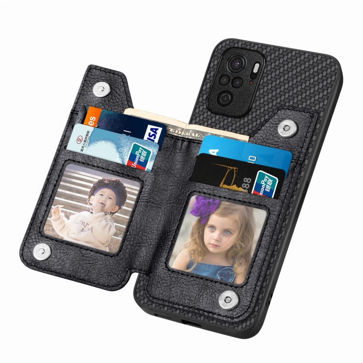 Carbon Fiber Horizontal Flip Zipper Wallet Phone Case