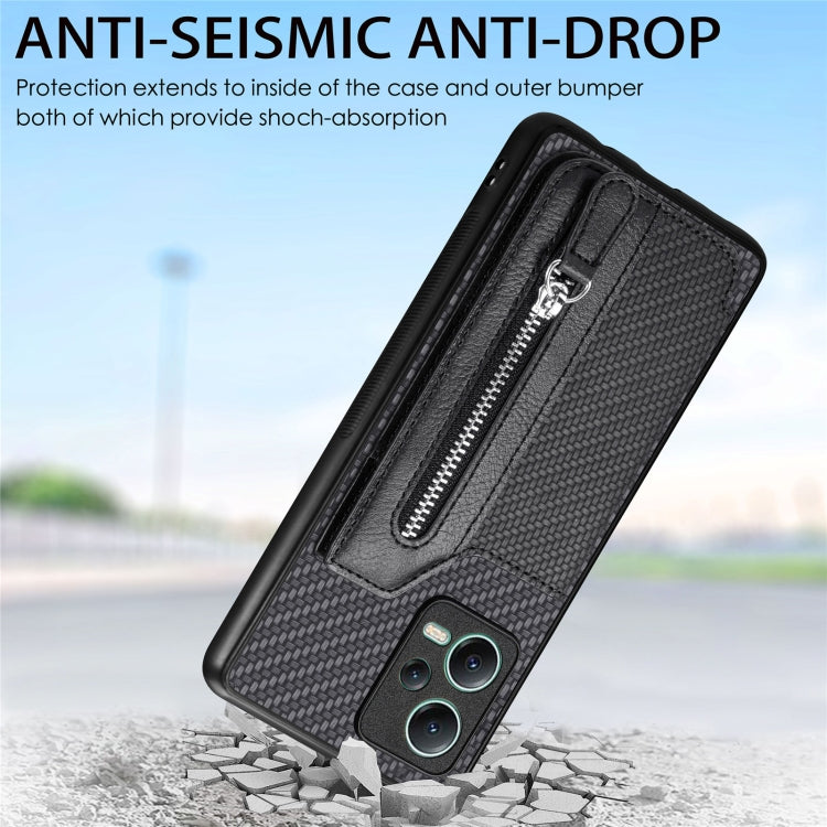 Carbon Fiber Horizontal Flip Zipper Wallet Phone Case, For Redmi 15C 5G / 4G Glodal 171mm, For Xiaomi 15T, For Redmi K80 Pro / Poco F7 Ultra, For Redmi K80 / Poco F7 Pro