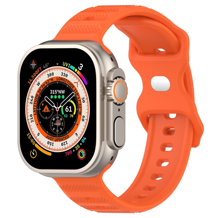 Reverse Buckle Dot Texture Silicone Watch Band, For Apple Watch 7 45mm, For Apple Watch SE 40mm