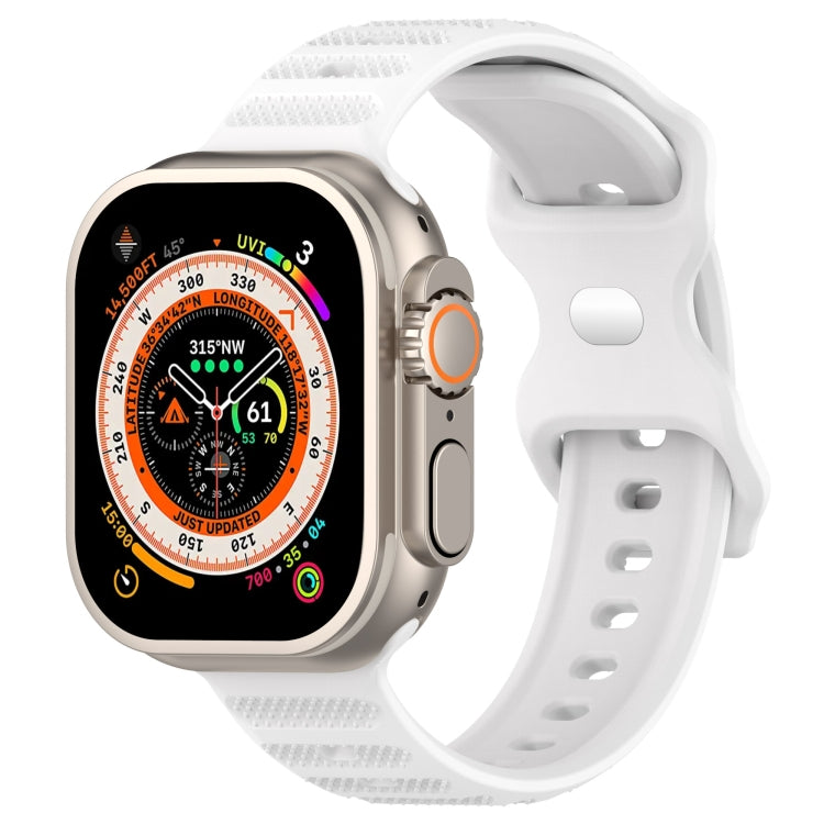 Reverse Buckle Dot Texture Silicone Watch Band, For Apple Watch 7 45mm, For Apple Watch SE 40mm