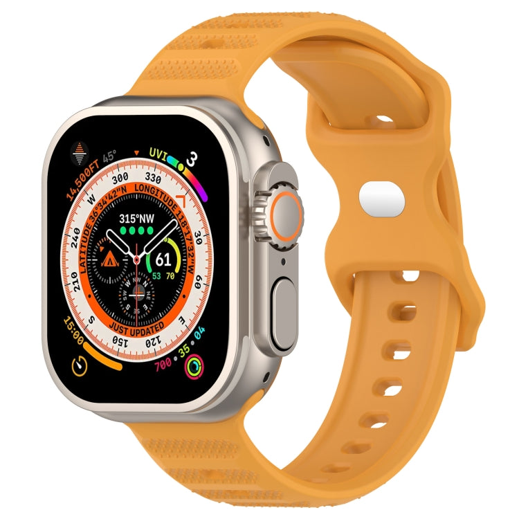 Reverse Buckle Dot Texture Silicone Watch Band, For Apple Watch 7 45mm, For Apple Watch SE 40mm