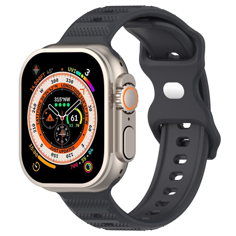 Reverse Buckle Dot Texture Silicone Watch Band, For Apple Watch 7 45mm, For Apple Watch SE 40mm