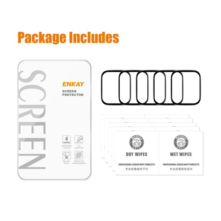 5pcs ENKAY ENKAY 3D Full Coverage Soft PC Edge PMMA HD Screen Film, For Redmi Watch 6, For Xiaomi Watch S4 41mm, For Redmi Watch Move, For Xiaomi Smart Band 10, For Redmi Band 3, For Xiaomi Smart Band 9 Active, For Xiaomi Watch S4                      ...