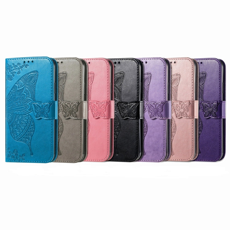 Butterfly Love Flower Embossed Leather Phone Case, For iPhone 15 Pro Max, For iPhone 15 Pro, For iPhone 15 Plus