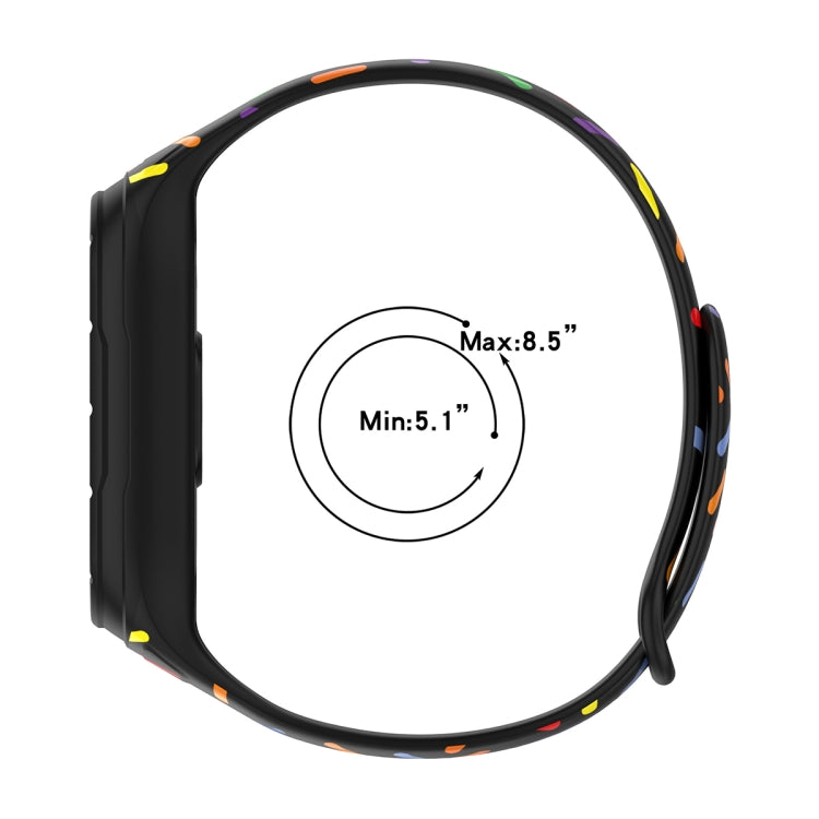 ENKAY Hat-Prince Full Coverage Screen Protector + Adjsutable Silicone Sport Loop Strap Watchband, For Xiaomi Mi Band 8