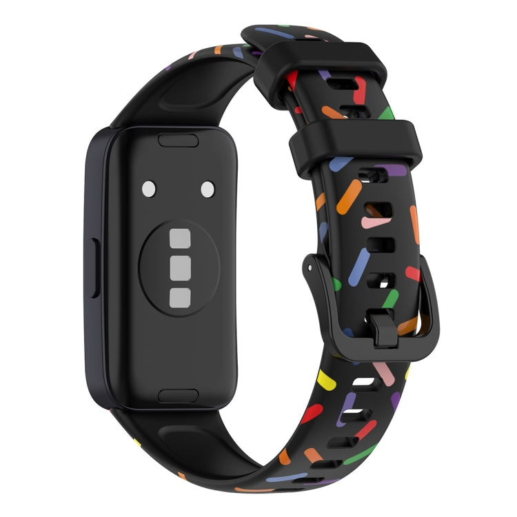 ENKAY Hat-Prince Full Coverage Screen Protector + Adjsutable Silicone Sport Loop Strap Watchband, For Huawei Band 8 / 9