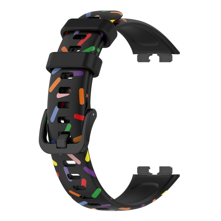 ENKAY Hat-Prince Full Coverage Screen Protector + Adjsutable Silicone Sport Loop Strap Watchband, For Huawei Band 8 / 9