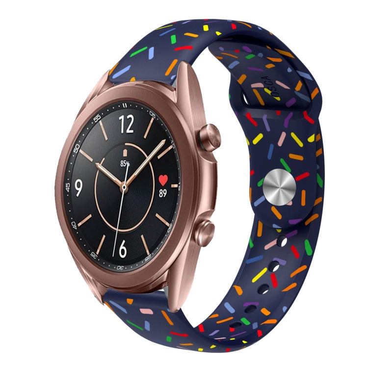 Sports Rainbow Dots Silicone Buckle Watch Band, For Samsung Galaxy Watch 4 40mm / 44mm, For Samsung Galaxy Watch 4 Classic 42mm / 46mm