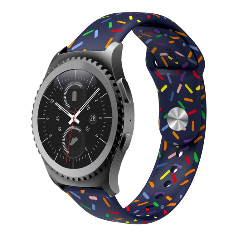 Sports Rainbow Dots Silicone Buckle Watch Band, For Samsung Galaxy watch Active 40mm, For Samsung Galaxy Watch 42mm, For Samsung Gear S2 Classic, For Samsung Galaxy Watch 5 40 / 44mm