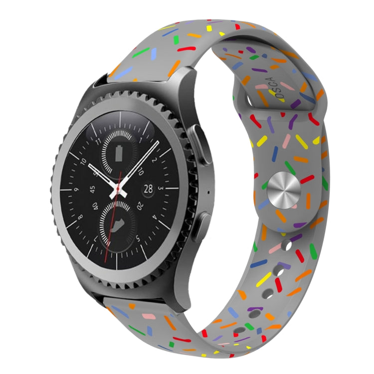 Sports Rainbow Dots Silicone Buckle Watch Band, For Samsung Galaxy watch Active 40mm, For Samsung Galaxy Watch 42mm, For Samsung Gear S2 Classic, For Samsung Galaxy Watch 5 40 / 44mm