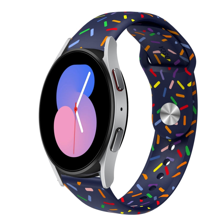 Sports Rainbow Dots Silicone Buckle Watch Band, For Samsung Galaxy watch Active 40mm, For Samsung Galaxy Watch 42mm, For Samsung Gear S2 Classic, For Samsung Galaxy Watch 5 40 / 44mm