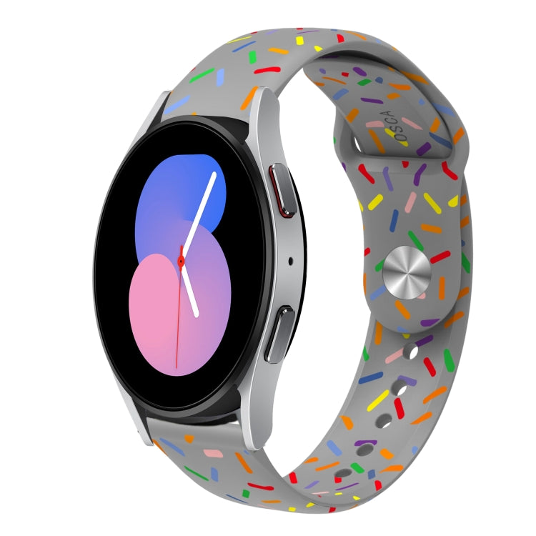 Sports Rainbow Dots Silicone Buckle Watch Band, For Samsung Galaxy watch Active 40mm, For Samsung Galaxy Watch 42mm, For Samsung Gear S2 Classic, For Samsung Galaxy Watch 5 40 / 44mm