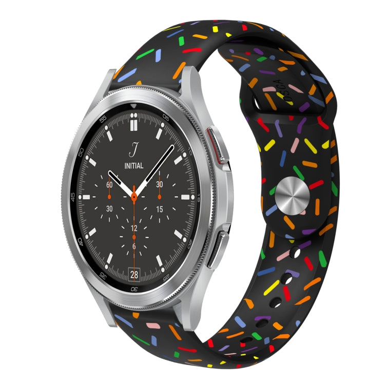 Sports Rainbow Dots Silicone Buckle Watch Band, For Samsung Galaxy watch Active 40mm, For Samsung Galaxy Watch 42mm, For Samsung Gear S2 Classic, For Samsung Galaxy Watch 5 40 / 44mm