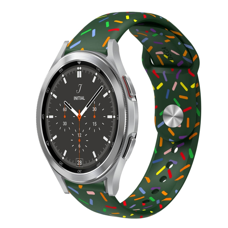 Sports Rainbow Dots Silicone Buckle Watch Band, For Samsung Galaxy watch Active 40mm, For Samsung Galaxy Watch 42mm, For Samsung Gear S2 Classic, For Samsung Galaxy Watch 5 40 / 44mm