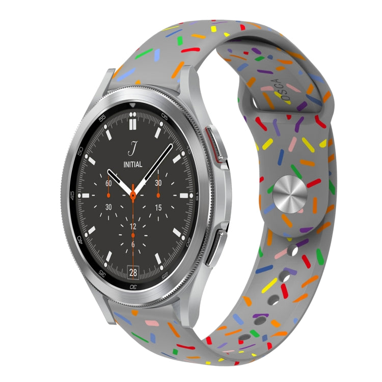 Sports Rainbow Dots Silicone Buckle Watch Band, For Samsung Galaxy watch Active 40mm, For Samsung Galaxy Watch 42mm, For Samsung Gear S2 Classic, For Samsung Galaxy Watch 5 40 / 44mm