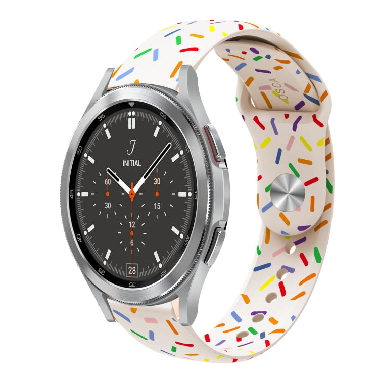 Sports Rainbow Dots Silicone Buckle Watch Band, For Samsung Galaxy watch Active 40mm, For Samsung Galaxy Watch 42mm, For Samsung Gear S2 Classic, For Samsung Galaxy Watch 5 40 / 44mm