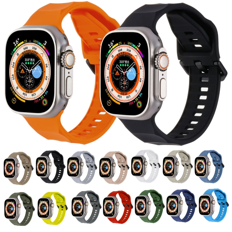Ripple Silicone Sports Watch Band, For Apple Watch 5 44mm