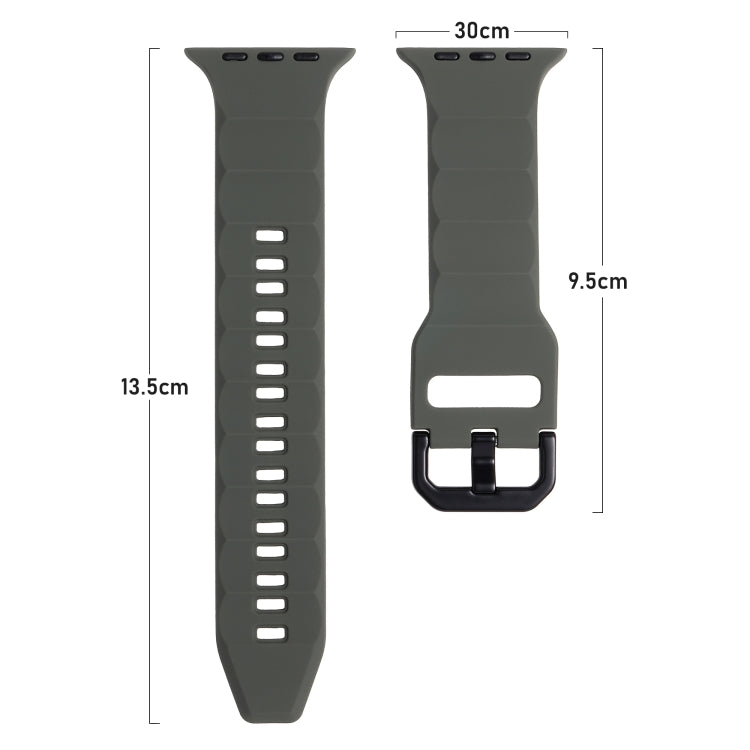 Ripple Silicone Sports Watch Band, For Apple Watch 42mm