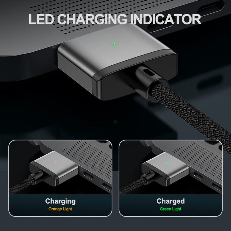 Câble de charge magnétique tressé en nylon ENKAY 140 W USB-C / Type-C vers MagSafe 3 avec indicateur LED pour MacBook 2 m, ENKAY Gris, ENKAY Bleu