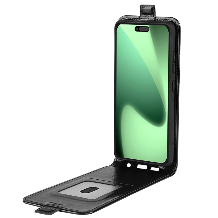 R64 Texture Single Vertical Flip Leather Phone Case, For iPhone 16 Pro Max, For iPhone 16 Pro, For iPhone 16 Plus, For iPhone 16, For iPhone 16e, For iPhone 15 Pro Max