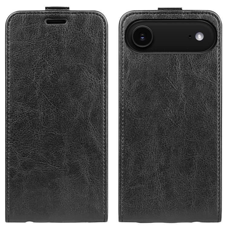 R64 Texture Single Vertical Flip Leather Phone Case, For iPhone 16 Pro Max, For iPhone 16 Pro, For iPhone 16 Plus, For iPhone 16, For iPhone 16e, For iPhone 15 Pro Max