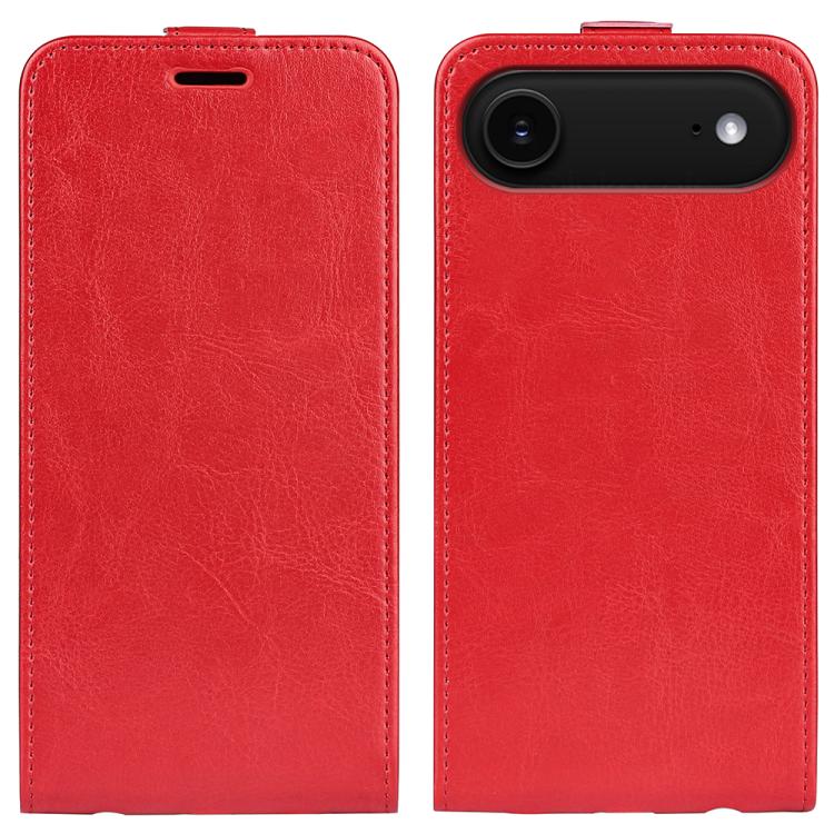 R64 Texture Single Vertical Flip Leather Phone Case, For iPhone 16 Pro Max, For iPhone 16 Pro, For iPhone 16 Plus, For iPhone 16, For iPhone 16e, For iPhone 15 Pro Max