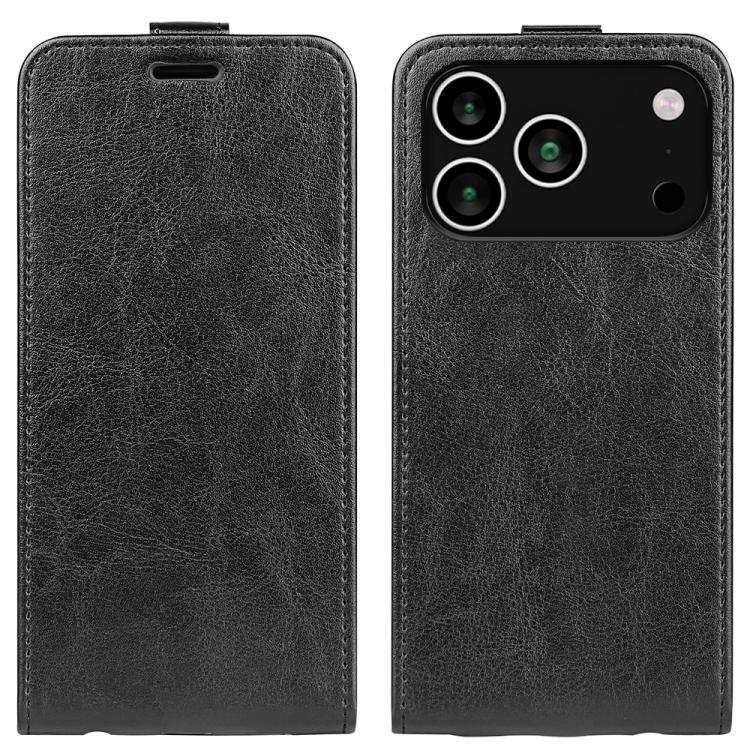 R64 Texture Single Vertical Flip Leather Phone Case, For iPhone 16 Pro Max, For iPhone 16 Pro, For iPhone 16 Plus, For iPhone 16, For iPhone 16e, For iPhone 15 Pro Max