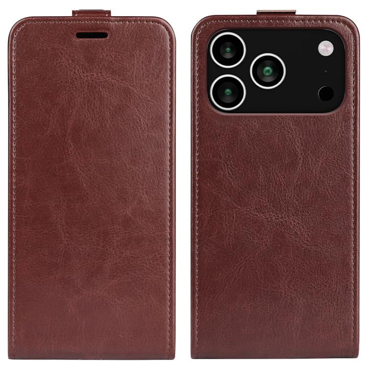 R64 Texture Single Vertical Flip Leather Phone Case, For iPhone 16 Pro Max, For iPhone 16 Pro, For iPhone 16 Plus, For iPhone 16, For iPhone 16e, For iPhone 15 Pro Max