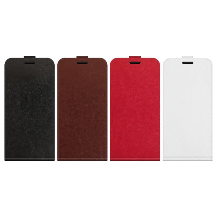 R64 Texture Single Vertical Flip Leather Phone Case, For iPhone 16 Pro Max, For iPhone 16 Pro, For iPhone 16 Plus, For iPhone 16, For iPhone 16e, For iPhone 15 Pro Max