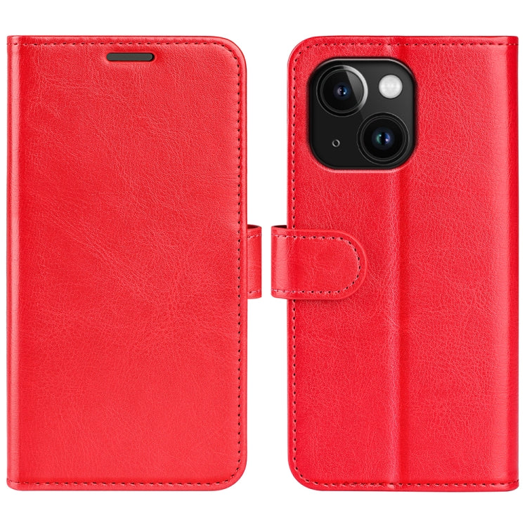 R64 Texture Horizontal Flip Leather Phone Case, For iPhone 15 Pro, For iPhone 15 Plus, For iPhone 15