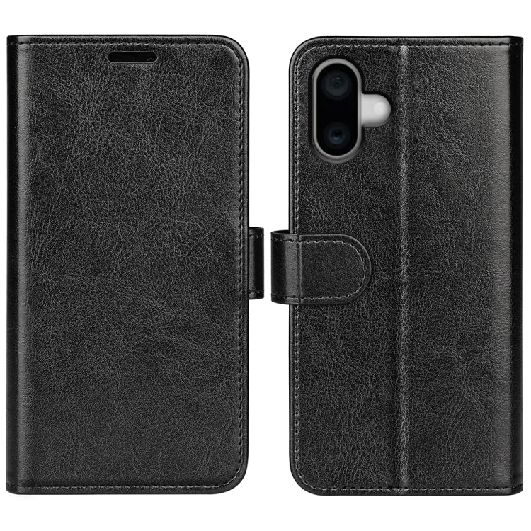 R64 Texture Horizontal Flip Leather Phone Case, For iPhone 15 Pro, For iPhone 15 Plus, For iPhone 15
