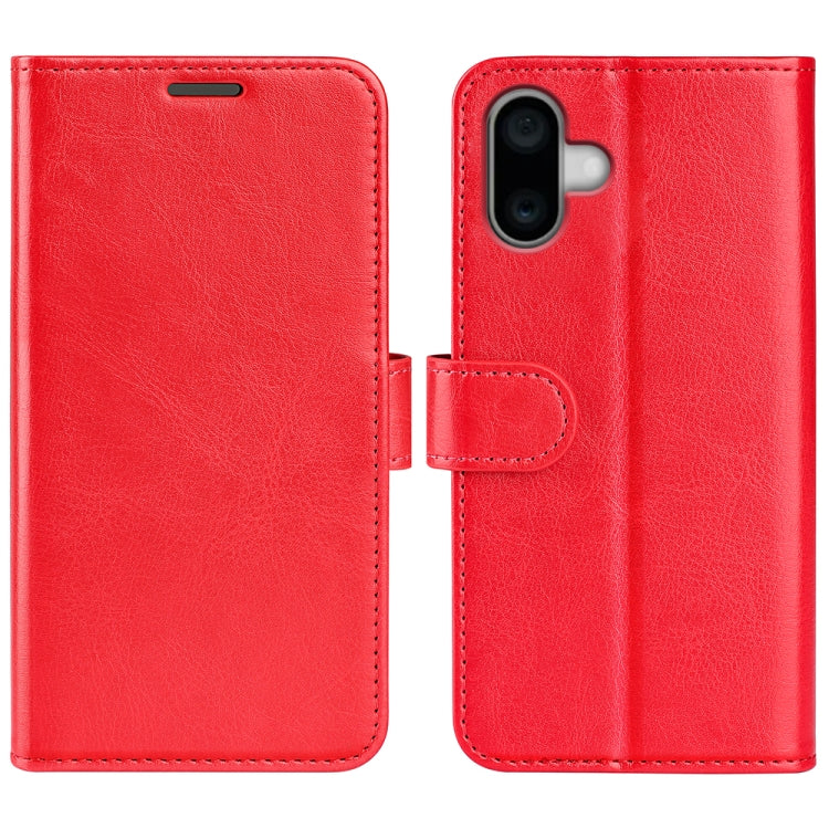 R64 Texture Horizontal Flip Leather Phone Case, For iPhone 15 Pro, For iPhone 15 Plus, For iPhone 15
