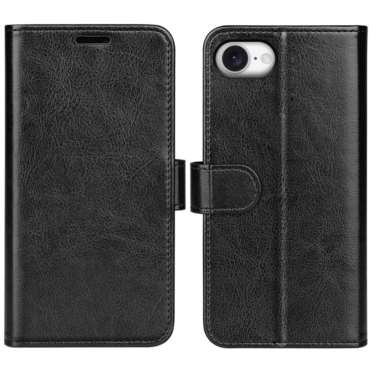 R64 Texture Horizontal Flip Leather Phone Case, For iPhone 16 Pro Max, For iPhone 16 Pro, For iPhone 16 Plus, For iPhone 16, For iPhone 16e, For iPhone 15 Pro Max
