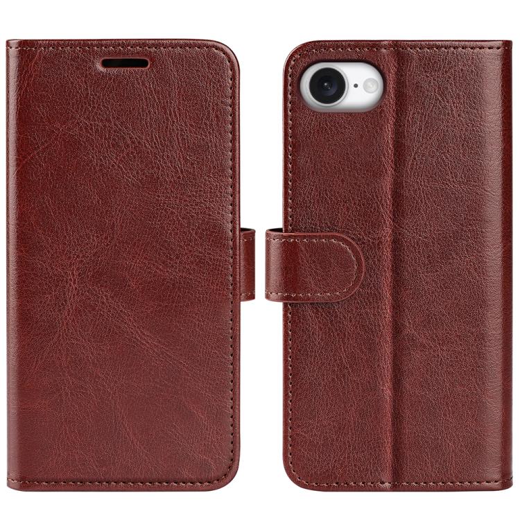 R64 Texture Horizontal Flip Leather Phone Case, For iPhone 16 Pro Max, For iPhone 16 Pro, For iPhone 16 Plus, For iPhone 16, For iPhone 16e, For iPhone 15 Pro Max