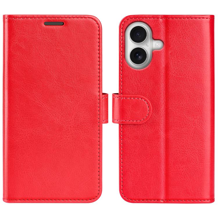 R64 Texture Horizontal Flip Leather Phone Case, For iPhone 16 Pro Max, For iPhone 16 Pro, For iPhone 16 Plus, For iPhone 16, For iPhone 16e, For iPhone 15 Pro Max