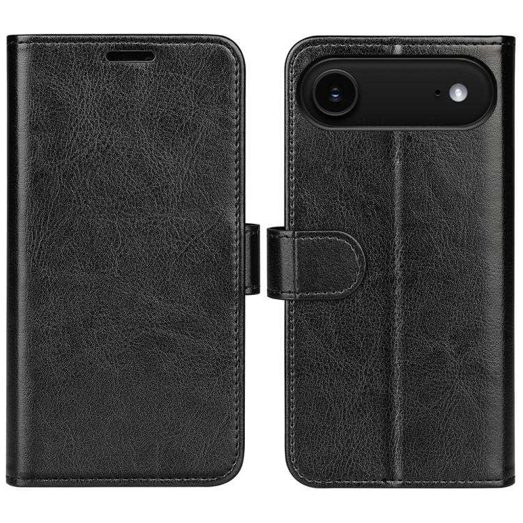 R64 Texture Horizontal Flip Leather Phone Case, For iPhone 16 Pro Max, For iPhone 16 Pro, For iPhone 16 Plus, For iPhone 16, For iPhone 16e, For iPhone 15 Pro Max