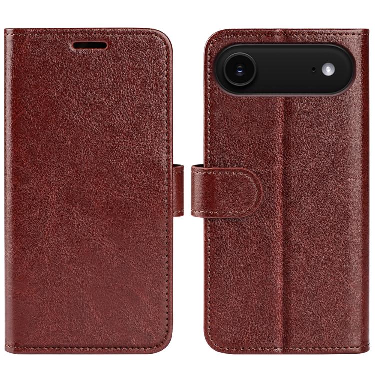 R64 Texture Horizontal Flip Leather Phone Case, For iPhone 16 Pro Max, For iPhone 16 Pro, For iPhone 16 Plus, For iPhone 16, For iPhone 16e, For iPhone 15 Pro Max