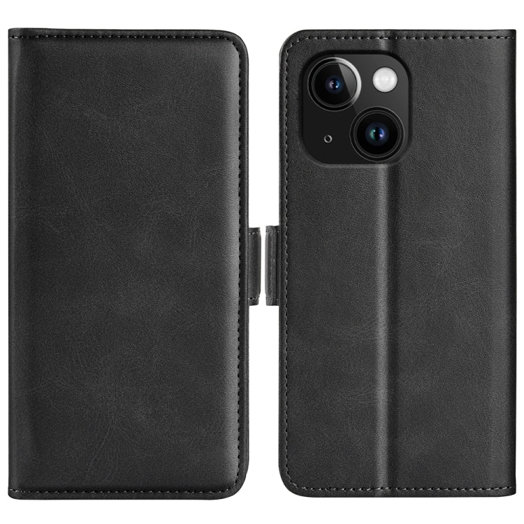 Dual-side Magnetic Buckle Horizontal Flip Leather Phone Case, For iPhone 16, For iPhone 15 Pro Max, For iPhone 15 Pro, For iPhone 15 Plus