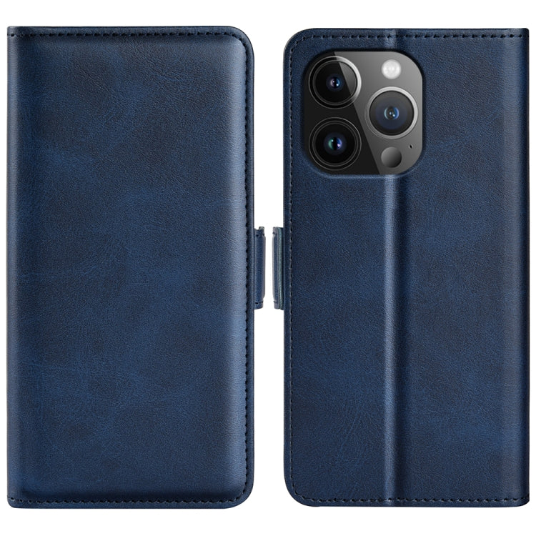 Dual-side Magnetic Buckle Horizontal Flip Leather Phone Case, For iPhone 16, For iPhone 15 Pro Max, For iPhone 15 Pro, For iPhone 15 Plus