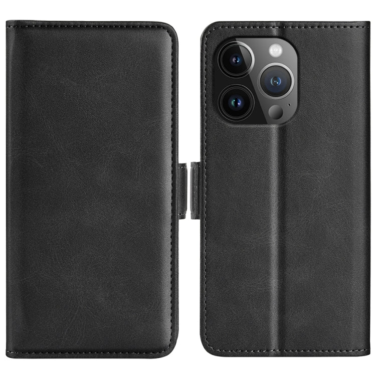 Dual-side Magnetic Buckle Horizontal Flip Leather Phone Case, For iPhone 16, For iPhone 15 Pro Max, For iPhone 15 Pro, For iPhone 15 Plus