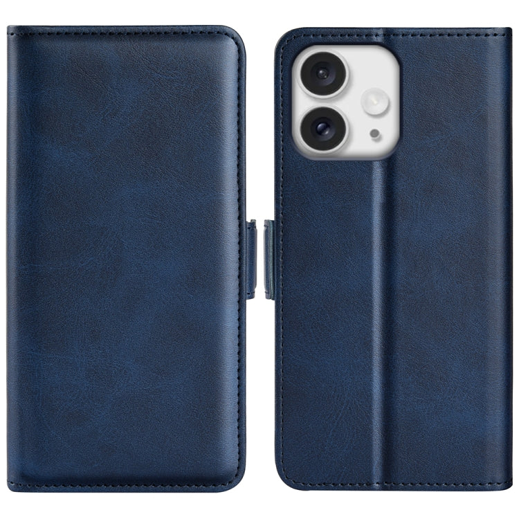 Dual-side Magnetic Buckle Horizontal Flip Leather Phone Case, For iPhone 16e, For iPhone 15 Pro Max, For iPhone 15 Pro, For iPhone 15 Plus