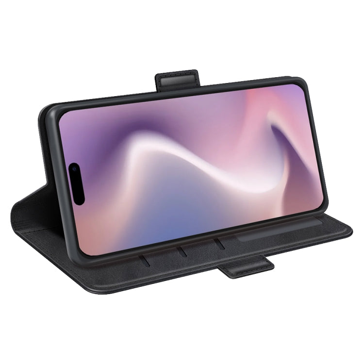 Dual-side Magnetic Buckle Horizontal Flip Leather Phone Case, For iPhone 16e, For iPhone 15 Pro Max, For iPhone 15 Pro, For iPhone 15 Plus