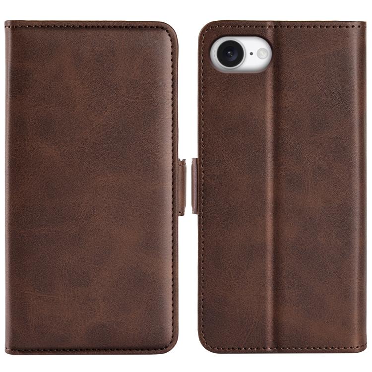 Dual-side Magnetic Buckle Horizontal Flip Leather Phone Case, For iPhone 16 Pro, For iPhone 16 Plus, For iPhone 16, For iPhone 16 Pro Max