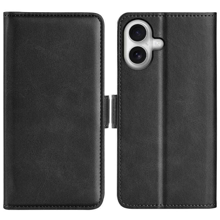 Dual-side Magnetic Buckle Horizontal Flip Leather Phone Case, For iPhone 16 Pro, For iPhone 16 Plus, For iPhone 16, For iPhone 16 Pro Max