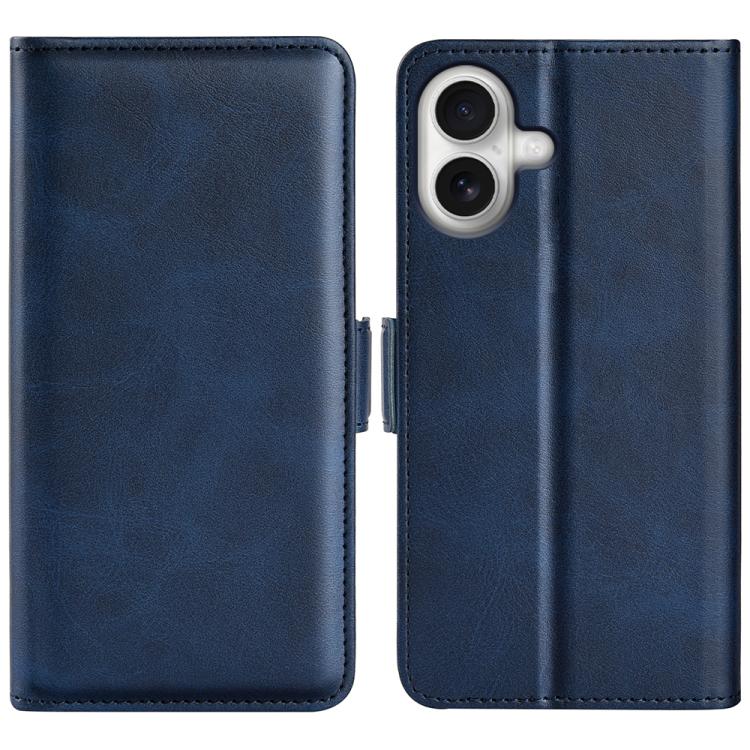 Dual-side Magnetic Buckle Horizontal Flip Leather Phone Case, For iPhone 16 Pro, For iPhone 16 Plus, For iPhone 16, For iPhone 16 Pro Max