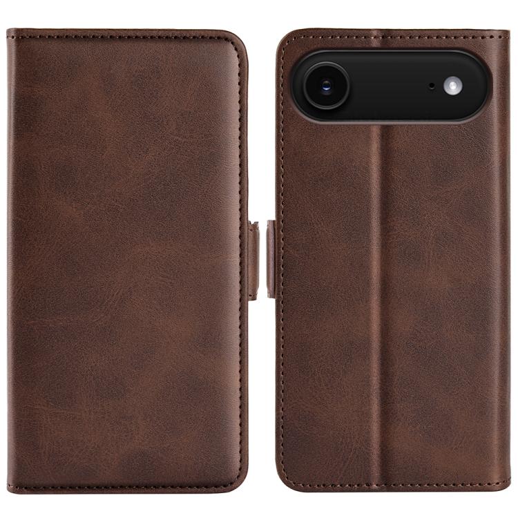 Dual-side Magnetic Buckle Horizontal Flip Leather Phone Case, For iPhone 16e, For iPhone 15 Pro Max, For iPhone 15 Pro, For iPhone 15 Plus