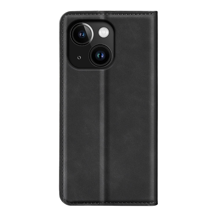 Retro-skin  Magnetic Suction Leather Phone Case, For iPhone 15