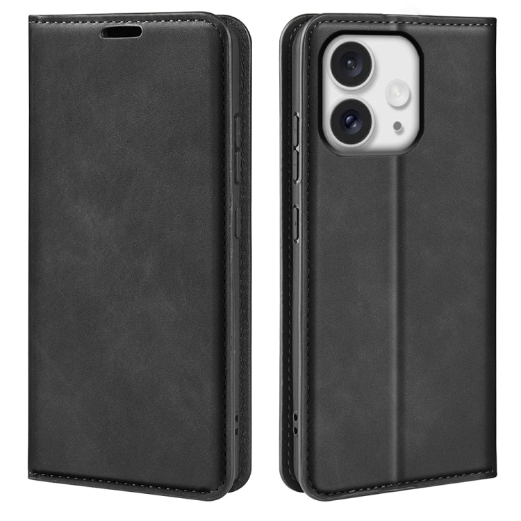 Retro-skin  Magnetic Suction Leather Phone Case, iPhone 16e, For iPhone 15 Pro Max, For iPhone 15 Pro, For iPhone 15 Plus
